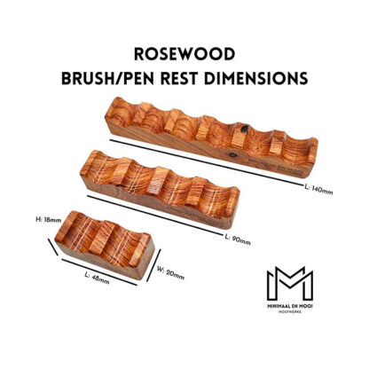 Brush Rests Rosewood Dimensions - Miimaal en Mooi
