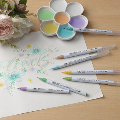 Clean Colour Real Brush Pens Lifestyle Flowers - Zig