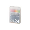 Clean Colour Real Brush Pens Set of 24 - Zig
