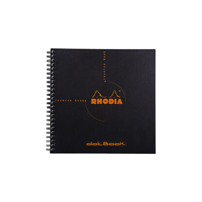 Rhodia Classic Reverse Book Wirebound Black - Clairefontaine