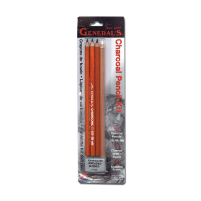 Charcoal pencil and eraser kit-General-Pencil-Co.-Inc.