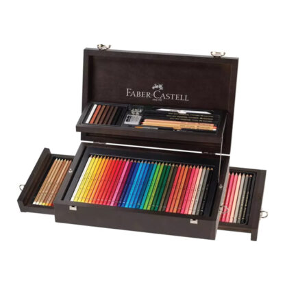 Faber-Castell-Art-Graphic_Pencil-Collection-Gift-Wooden-case-open