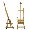 Prime Art Wooden Studio H-Frame Easel (with Wheels) (EA7)