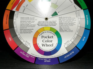 close up shot of colour wheel product