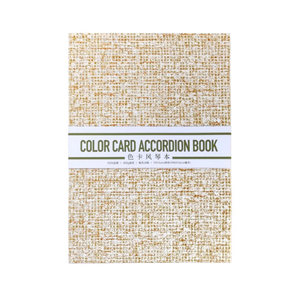 Poetntate colour card accordion book cover