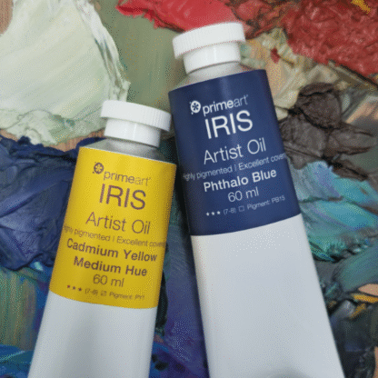 IRIS Oil 60ml cad yellow and phthalo blue