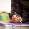 Drawing-on-a-canvas-with-Montana-Acrylic-Tip-2mm