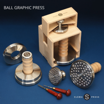 SLAMA ball graphic press with box