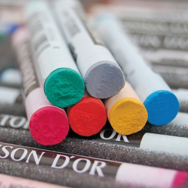 Crayons Pastels Extra Doux Koh-I-Noor Toison D'Or - Lot De 24, Longueur 75 Mm, Pigments Intenses