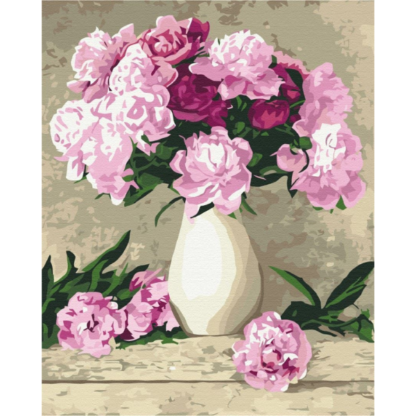 Paint by numbers - Delicate Peonies