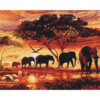 Paint by numbers - Savannah Elephants