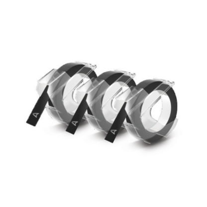 Omega embosser set of 3 black