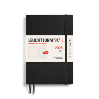 Leuchtturm 2025 Planner and Notebook in Black