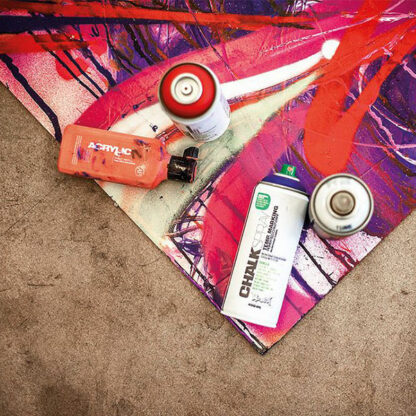 Montana-Chalk-Spray-Paint-Bottle-on-Gravel-Used-ons-Canvas