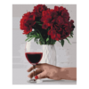 Piant by numbers - .peonies and wine