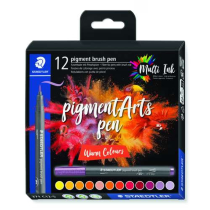 Steadtler Pigment brush pens - warm 12