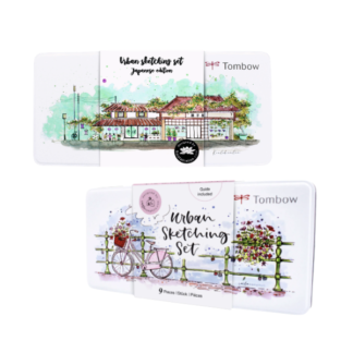 TOMBOW URBAN SKETCHING SETS COVER PAGE SHOWING ORIGINAL AND JAPAN EDITION