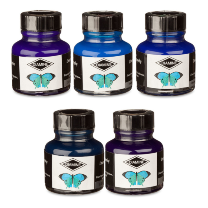Diamine Calli Ink blues