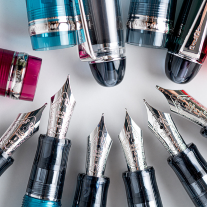 Pilot custom 74 fountain pens close up