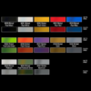 Createx Wicked Colours Colour Chart - Pearl & Metallic