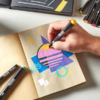 Sharpie Creative Markers - kraft sketchbook