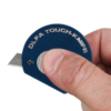 OLFA TK4 Touch Knife Blue in hand