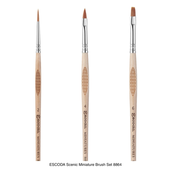 Escoda Scenic Miniature Brush Set of 3