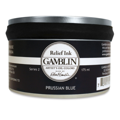 Gamblin Relief Ink prussian blue