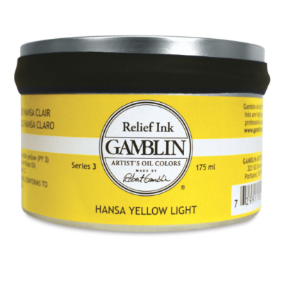 Gamblin Relief ink Hansa Yellow Light