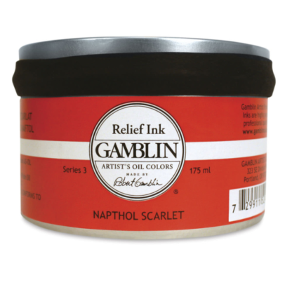 Gamblin Relief ink Napthol Scarlet