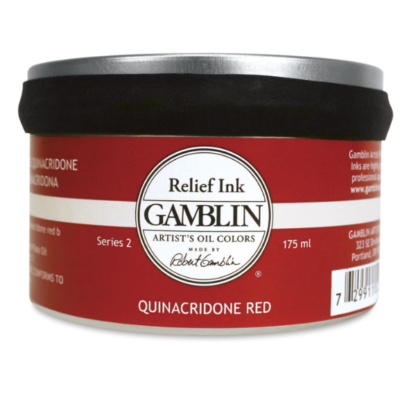 Gamblin Relief ink Quin Red