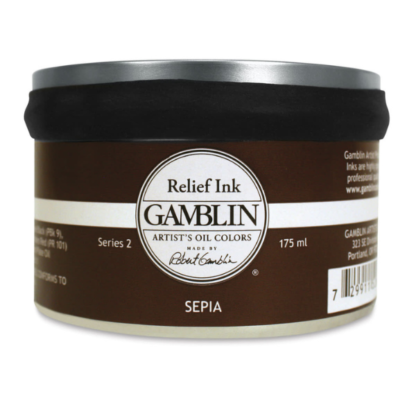 Gamblin Relief ink Sepia