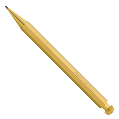 Kaweco brass special m pencil on side