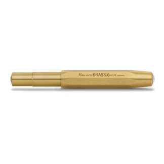 Kaweco brass sport rollerball pen closed