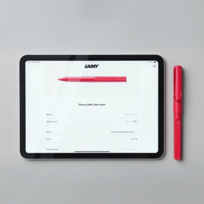 LAMY Safari Note+ red with ipad