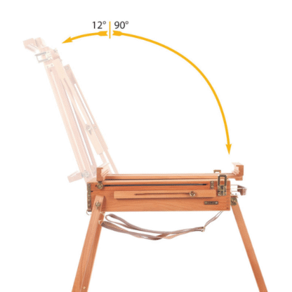 MABEF M_23 Small Backpacker Sketch box easel angle