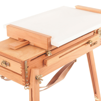 MABEF M_23 Small Backpacker Sketch box easel in use flat