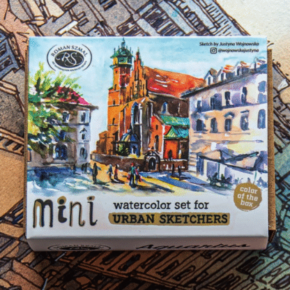 MINI URBAN SKETCH METAL 8 HALF PAN Set lifestyle
