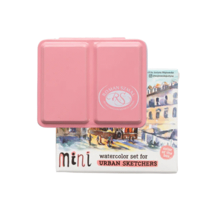 MINI URBAN SKETCH PINK METAL 8 HALF PAN