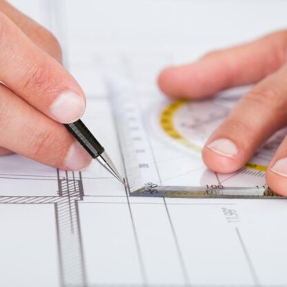 Pentel Draughting pencil in use