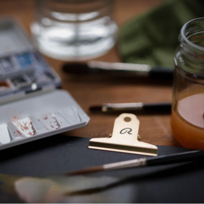 REMBRANDT PAPER CLIP CLAMP - LTD EDITION in use