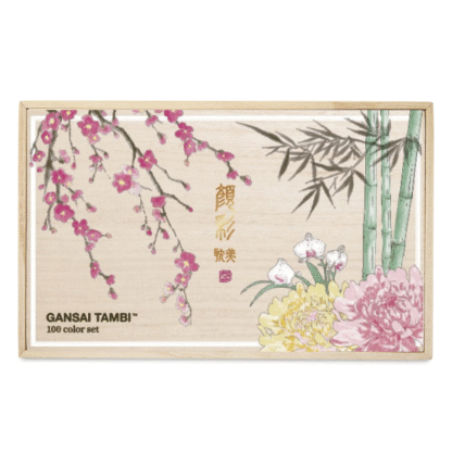 Gansai Tambi Limited Edition Wooden Box Set of 100 - Kuretake - Image 2