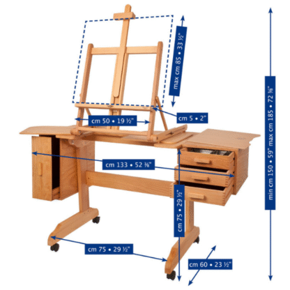 MABEF M_30 Painting Workstation Dimensions