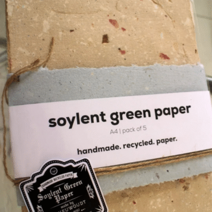 Handmade Recycled Paper - Soylent Green Paper - Image 3