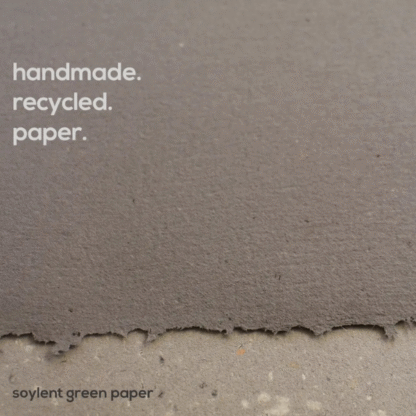 Handmade Recycled Paper - Soylent Green Paper - Image 2