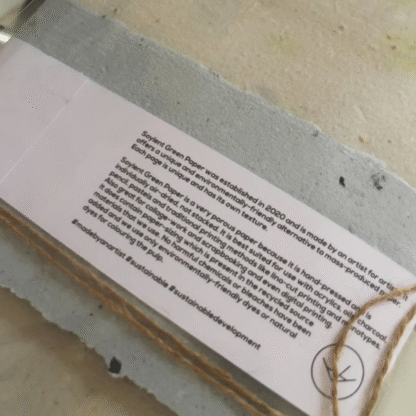 Handmade Recycled Paper - Soylent Green Paper - Image 4