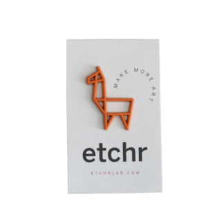ETCHR Llama pin