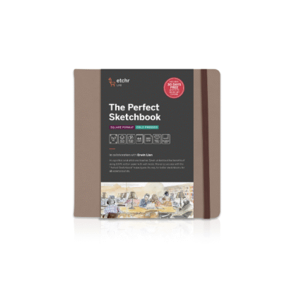 ETCHR THE PERFECT SKETCHBOOK DECKLED 7_ SQUARE
