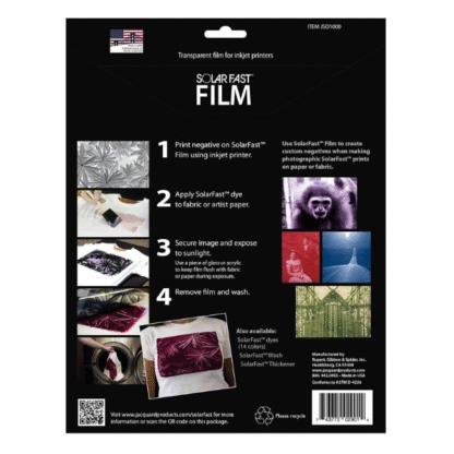 JACQUARD SOLARFAST FILM-8 SHEET PACK back