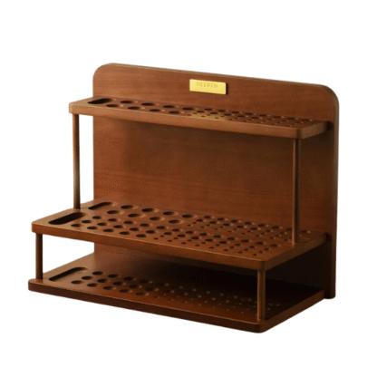 MEEDEN 2-TIER WOODEN PAINT BRUSH HOLDER ORGANIZER - AFE-6086D-QHT